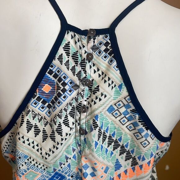 Skies are Blue Anthropologie Multicolored Racer Back Tank Top women’s Size Small - Picture 5 of 10